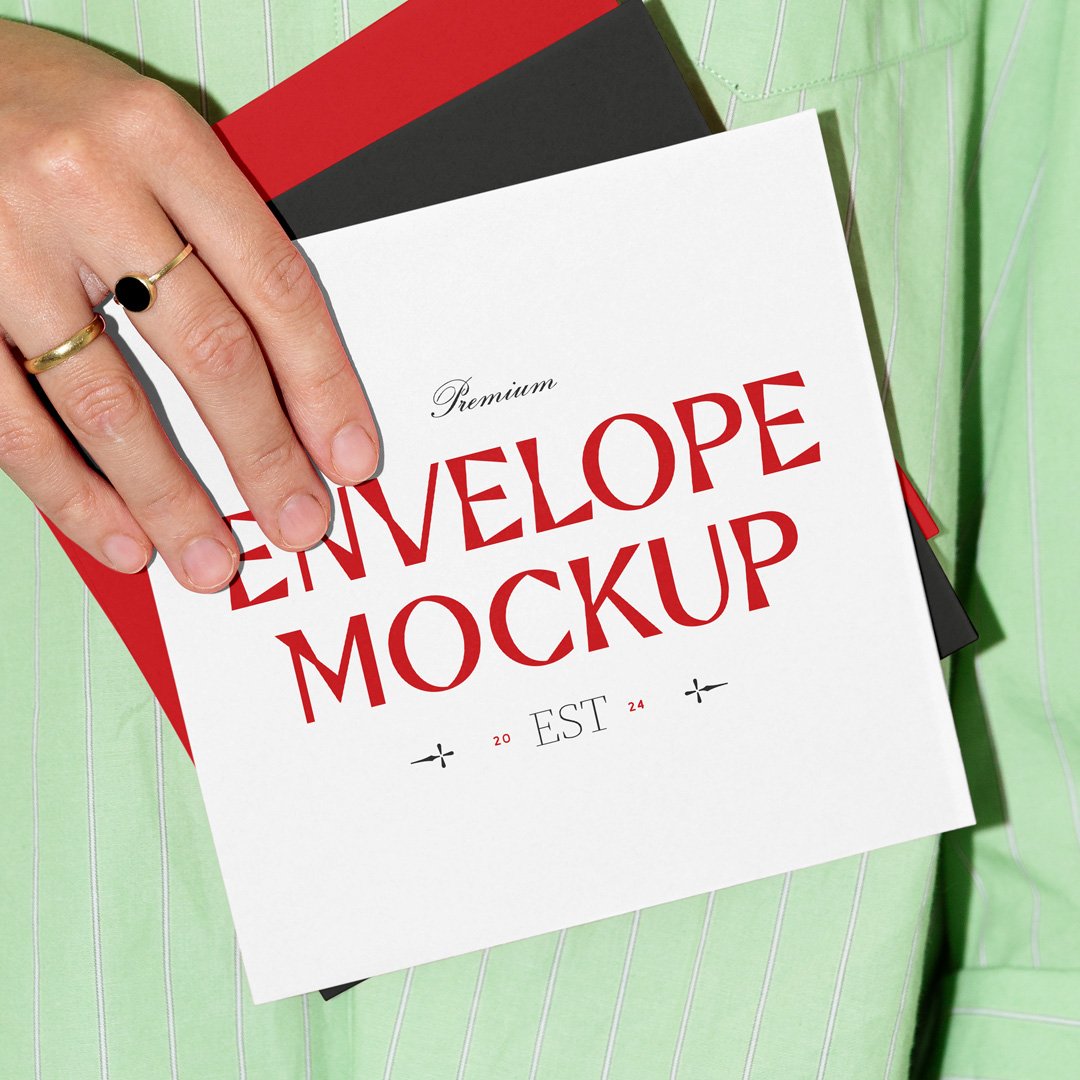Free Three Envelopes Mockups